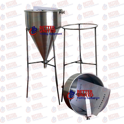 1725ml Flow Cone Apparatus Cement Testing Machine EN 445 Standard